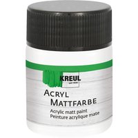 KREUL Acryl Mattfarbe, 50 ml - Weiß von Weiß