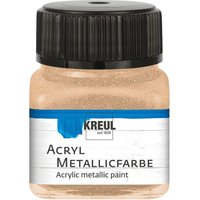 KREUL Acryl Metallicfarbe, 20 ml - Champagner von Elfenbein