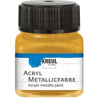 KREUL Acryl Metallicfarbe, 20 ml - Gold von Gold