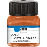 KREUL Acryl Metallicfarbe, 20 ml - Kupfer von Braun