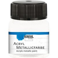 KREUL Acryl Metallicfarbe, 20 ml - Perlmutt-Weiß von Gold