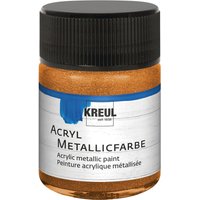 KREUL Acryl Metallicfarbe, 50 ml - Goldbronze von Gold