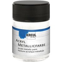 KREUL Acryl Metallicfarbe, 50 ml - Perlmutt-Weiß von Gold
