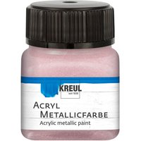 KREUL Acryl Metallicfarbe, 20 ml - Roségold von Gold