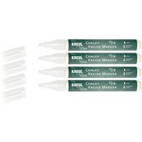 KREUL Chalky Kreide Marker Weiß 4er-Set von Weiß