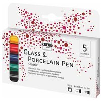 KREUL Glass & Porcelain Pen "Classic", 5er-Set von Multi