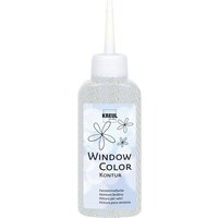 KREUL Window Color Konturenfarbe, 80 ml - Transparent von Durchsichtig