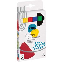 KREUL Triton Acrylic Marker "edge", 6er-Set KREUL Triton Acrylic Marker "edge", 6er-Set von Kreul Künstler