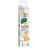KREUL Triton Acrylic Marker "edge", 2er-Set, Silber & Gold KREUL Triton Acrylic Marker "edge", 2er-Set, Silber & Gold von Kreul Künstler