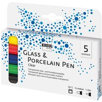 KREUL Glass & Procelain Pen "Clear", 5er-Set von Kreul Kreative
