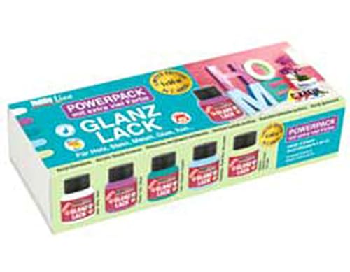 Hobby Line 79301 - Acryl - Glanzlack Power Pack Limited Edition Set Home, 5 x 60 ml von Kreul