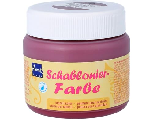 Home Design 74310 - Schablonierfarbe Bordeauxrot 150 ml von Kreul