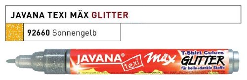 JAVANA TEXTIL Texi Mäx Stoffmalstift Glitter Sonnengelb von Kreul