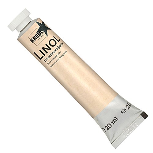 KREUL 15715 - Linoldruckfarbe auf Wasserbasis, für den Handdruck von Holz-, Kork- und Linolschnitten auf Japan-, Bütten- und anderen saugfähigen Papieren, 20 ml Tube, schwarz KREUL 15715 - Linoldruckfarbe auf Wasserbasis, für den Handdruck von Holz-, Kork- und Linolschnitten auf Japan-, Bütten- und anderen saugfähigen Papieren, 20 ml Tube, schwarz von Kreul