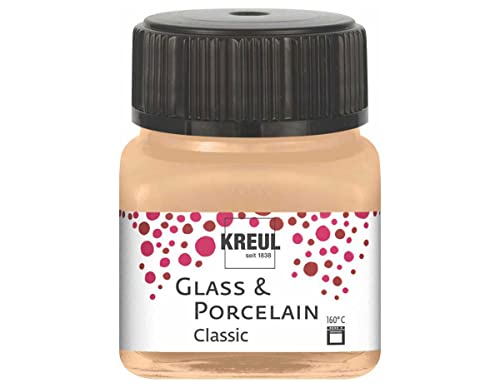 KREUL 16249 - Glass & Porcelain Classic metallic champagner, im 20 ml Glas, brillante Glas- und Porzellanmalfarbe auf Wasserbasis, schnelltrocknend, deckend KREUL 16249 - Glass & Porcelain Classic metallic champagner, im 20 ml Glas, brillante Glas- und Porzellanmalfarbe auf Wasserbasis, schnelltrocknend, deckend von Kreul
