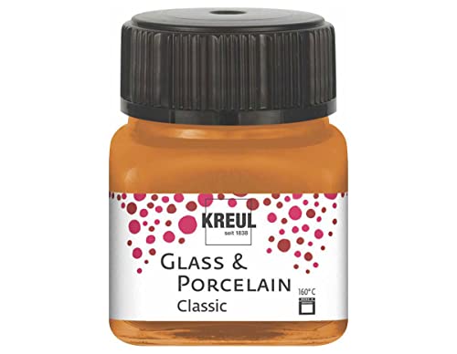 KREUL 16250 - Glass & Porcelain Classic metallic goldbronze, im 20 ml Glas, brillante Glas- und Porzellanmalfarbe auf Wasserbasis, schnelltrocknend, deckend KREUL 16250 - Glass & Porcelain Classic metallic goldbronze, im 20 ml Glas, brillante Glas- und Porzellanmalfarbe auf Wasserbasis, schnelltrocknend, deckend von Kreul