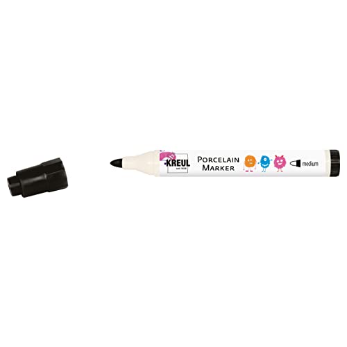 KREUL 16334 - Porcelain Marker medium Schwarz - Für Kinder entwickelter Porzellanmalstift, ohne Schütteln und Pumpen sofort los malen KREUL 16334 - Porcelain Marker medium Schwarz - Für Kinder entwickelter Porzellanmalstift, ohne Schütteln und Pumpen sofort los malen von Kreul