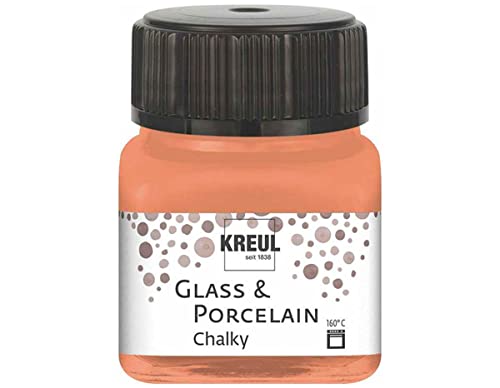 KREUL 16633 - Glass & Porcelain Chalky Terracotta Earth, 20 ml Glas, sanft - matte Glas- und Porzellanmalfarbe auf Wasserbasis, schnelltrocknend, deckend KREUL 16633 - Glass & Porcelain Chalky Terracotta Earth, 20 ml Glas, sanft - matte Glas- und Porzellanmalfarbe auf Wasserbasis, schnelltrocknend, deckend von Kreul