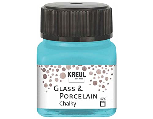 KREUL 16638 - Glass & Porcelain Chalky Ice Mint, 20 ml Glas, sanft - matte Glas- und Porzellanmalfarbe auf Wasserbasis, schnelltrocknend, deckend KREUL 16638 - Glass & Porcelain Chalky Ice Mint, 20 ml Glas, sanft - matte Glas- und Porzellanmalfarbe auf Wasserbasis, schnelltrocknend, deckend von Kreul