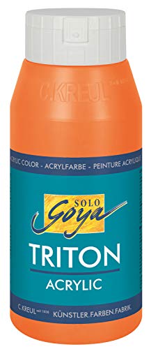 KREUL 17023 - Solo Goya Triton Acrylfarbe aprikose, 750 ml Flasche, schnell und matt trocknend, Farbe auf Wasserbasis, in Studioqualität, vielseitig einsetzbar, gut deckend und ergiebig KREUL 17023 - Solo Goya Triton Acrylfarbe aprikose, 750 ml Flasche, schnell und matt trocknend, Farbe auf Wasserbasis, in Studioqualität, vielseitig einsetzbar, gut deckend und ergiebig von Kreul