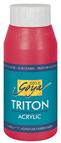 KREUL 17040 - Solo Goya Triton Acrylfarbe magenta, 750 ml Flasche, schnell und matt trocknend, Farbe auf Wasserbasis, in Studioqualität, vielseitig einsetzbar, gut deckend und ergiebig KREUL 17040 - Solo Goya Triton Acrylfarbe magenta, 750 ml Flasche, schnell und matt trocknend, Farbe auf Wasserbasis, in Studioqualität, vielseitig einsetzbar, gut deckend und ergiebig von Kreul