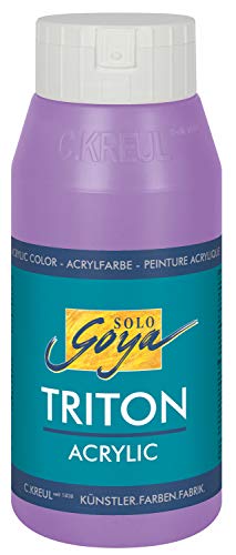 KREUL 17043 - Solo Goya Triton Acrylfarbe flieder, 750 ml Flasche, schnell und matt trocknend, Farbe auf Wasserbasis, in Studioqualität, vielseitig einsetzbar, gut deckend und ergiebig KREUL 17043 - Solo Goya Triton Acrylfarbe flieder, 750 ml Flasche, schnell und matt trocknend, Farbe auf Wasserbasis, in Studioqualität, vielseitig einsetzbar, gut deckend und ergiebig von Kreul