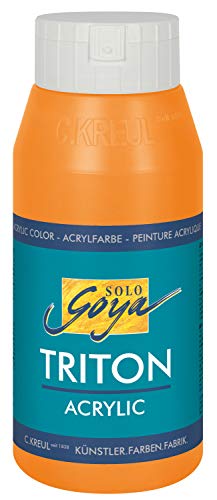 KREUL 17062 - Solo Goya Triton Acrylfarbe fluoreszierend orange, 750 ml Flasche, schnell und matt trocknend, Farbe auf Wasserbasis, in Studioqualität, vielseitig einsetzbar, gut deckend und ergiebig KREUL 17062 - Solo Goya Triton Acrylfarbe fluoreszierend orange, 750 ml Flasche, schnell und matt trocknend, Farbe auf Wasserbasis, in Studioqualität, vielseitig einsetzbar, gut deckend und ergiebig von Kreul