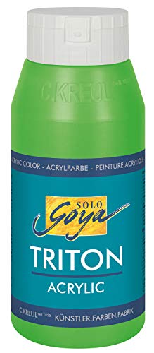 KREUL 17064 - Solo Goya Triton Acrylfarbe fluoreszierend grün, 750 ml Flasche, schnell und matt trocknend, Farbe auf Wasserbasis, in Studioqualität, vielseitig einsetzbar, gut deckend und ergiebig KREUL 17064 - Solo Goya Triton Acrylfarbe fluoreszierend grün, 750 ml Flasche, schnell und matt trocknend, Farbe auf Wasserbasis, in Studioqualität, vielseitig einsetzbar, gut deckend und ergiebig von Kreul