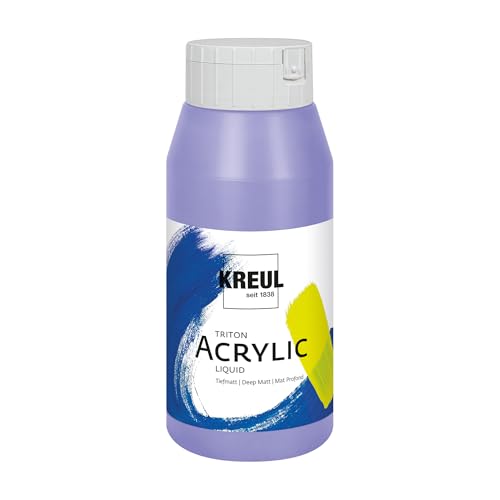 KREUL 17079 Triton Acrylic Liquid Lavendel 750 ml, Hochwertige Künstler-Acrylfarbe in Studienqualität mit leicht fließendem Charakter, tiefmatt auftrocknend KREUL 17079 Triton Acrylic Liquid Lavendel 750 ml, Hochwertige Künstler-Acrylfarbe in Studienqualität mit leicht fließendem Charakter, tiefmatt auftrocknend von Kreul