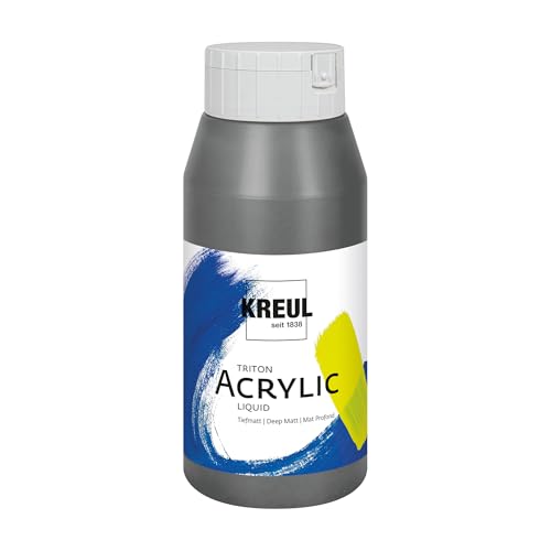 KREUL 17086 17086-Triton Acrylic Liquid Graphite 750 ml, Hochwertige Künstler-Acrylfarbe in Studienqualität mit leicht fließendem Charakter, tiefmatt auftrocknend KREUL 17086 17086-Triton Acrylic Liquid Graphite 750 ml, Hochwertige Künstler-Acrylfarbe in Studienqualität mit leicht fließendem Charakter, tiefmatt auftrocknend von Kreul