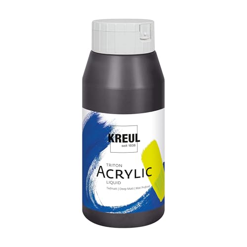 KREUL 17087 17087-Triton Acrylic Liquid Paynesgrau 750 ml, Hochwertige Künstler-Acrylfarbe in Studienqualität mit leicht fließendem Charakter, tiefmatt auftrocknend KREUL 17087 17087-Triton Acrylic Liquid Paynesgrau 750 ml, Hochwertige Künstler-Acrylfarbe in Studienqualität mit leicht fließendem Charakter, tiefmatt auftrocknend von Kreul