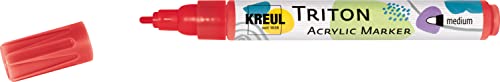 KREUL 17727 - Triton Acrylic Marker medium, Kirschrot, Stichstärke 1 bis 3 mm, für Linien und Schriften, seidenmatt auftrocknend, hohe Farbintensität, wetterfest auf saugenden Untergründen KREUL 17727 - Triton Acrylic Marker medium, Kirschrot, Stichstärke 1 bis 3 mm, für Linien und Schriften, seidenmatt auftrocknend, hohe Farbintensität, wetterfest auf saugenden Untergründen von Kreul