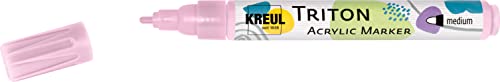 KREUL 17747 - Triton Acrylic Marker medium, Zartrosa, Stichstärke 1 bis 3 mm, für Linien und Schriften, seidenmatt auftrocknend, hohe Farbintensität, wetterfest auf saugenden Untergründen KREUL 17747 - Triton Acrylic Marker medium, Zartrosa, Stichstärke 1 bis 3 mm, für Linien und Schriften, seidenmatt auftrocknend, hohe Farbintensität, wetterfest auf saugenden Untergründen von Kreul
