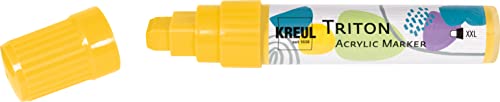 KREUL 17910 - Triton Acrylic Marker XXL, maisgelb, Strichstärke circa 15 mm, auf Wasserbasis, seidenmatt auftrocknend, Acrylmalstift zur Gestaltung von Papier, Holz, Stein und vielem mehr KREUL 17910 - Triton Acrylic Marker XXL, maisgelb, Strichstärke circa 15 mm, auf Wasserbasis, seidenmatt auftrocknend, Acrylmalstift zur Gestaltung von Papier, Holz, Stein und vielem mehr von Kreul