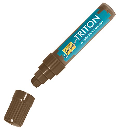 KREUL 17916 - Solo Goya Triton Acrylic Paint Marker, havannabraun, Künstlerstift mit Acrylfarbe auf Wasserbasis, matt auftrocknend, formstabile Keilspitze ca. 15 mm für große Flächen KREUL 17916 - Solo Goya Triton Acrylic Paint Marker, havannabraun, Künstlerstift mit Acrylfarbe auf Wasserbasis, matt auftrocknend, formstabile Keilspitze ca. 15 mm für große Flächen von Kreul