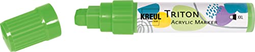 KREUL 17922 - Triton Acrylic Marker XXL, gelbgrün, Strichstärke circa 15 mm, auf Wasserbasis, seidenmatt auftrocknend, Acrylmalstift zur Gestaltung von Papier, Holz, Stein und vielem mehr KREUL 17922 - Triton Acrylic Marker XXL, gelbgrün, Strichstärke circa 15 mm, auf Wasserbasis, seidenmatt auftrocknend, Acrylmalstift zur Gestaltung von Papier, Holz, Stein und vielem mehr von Kreul
