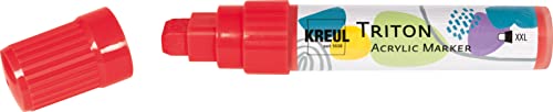 KREUL 17927 - Triton Acrylic Marker XXL, kirschrot, Strichstärke circa 15 mm, auf Wasserbasis, seidenmatt auftrocknend, Acrylmalstift zur Gestaltung von Papier, Holz, Stein und vielem mehr KREUL 17927 - Triton Acrylic Marker XXL, kirschrot, Strichstärke circa 15 mm, auf Wasserbasis, seidenmatt auftrocknend, Acrylmalstift zur Gestaltung von Papier, Holz, Stein und vielem mehr von Kreul