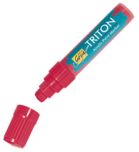 KREUL 17940 - Solo Goya Triton Acrylic Paint Marker, magenta, Künstlerstift mit Acrylfarbe auf Wasserbasis, matt auftrocknend, formstabile Keilspitze ca. 15 mm für große Flächen KREUL 17940 - Solo Goya Triton Acrylic Paint Marker, magenta, Künstlerstift mit Acrylfarbe auf Wasserbasis, matt auftrocknend, formstabile Keilspitze ca. 15 mm für große Flächen von Kreul