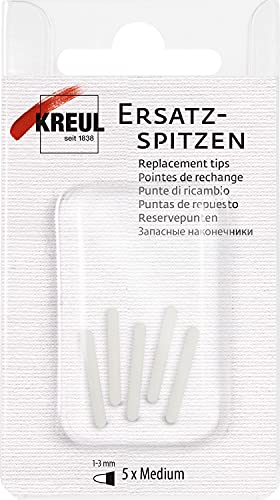 KREUL 17982 - Ersatz-Spitzen Medium, 5 Stück, Strichstärke 1 bis 3 mm, geeignet für KREUL Triton Acrylic Marker, Glass & Porcelain Pen von Kreul