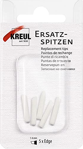 KREUL 17984 - Ersatz-Spitzen Edge, 5 Stück, Strichstärke 1 bis 4 mm, geeignet für KREUL Triton Acrylic Marker edge, Solo Goya Masking Marker medium, Glass & PorcelainPen Classic calligraphy KREUL 17984 - Ersatz-Spitzen Edge, 5 Stück, Strichstärke 1 bis 4 mm, geeignet für KREUL Triton Acrylic Marker edge, Solo Goya Masking Marker medium, Glass & PorcelainPen Classic calligraphy von Kreul