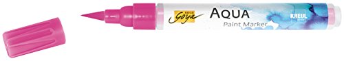 KREUL 18104 - Solo Goya Aqua Paint Marker magenta, Künstlerstift mit elastischer Pinselspitze und Faserstabsystem, wasserlösliche Farbe, zum Skizzieren und Kolorieren von Kreul