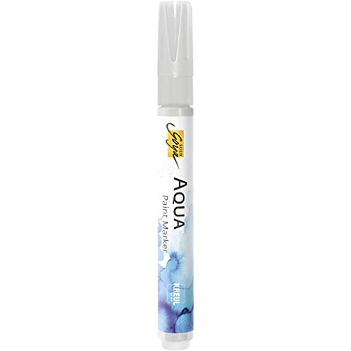 KREUL 18110 - Solo Goya Aqua Paint Marker hellgrau, Künstlerstift mit elastischer Pinselspitze und Faserstabsystem, wasserlösliche Farbe, zum Skizzieren und Kolorieren KREUL 18110 - Solo Goya Aqua Paint Marker hellgrau, Künstlerstift mit elastischer Pinselspitze und Faserstabsystem, wasserlösliche Farbe, zum Skizzieren und Kolorieren von Kreul