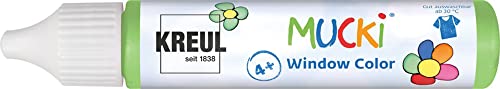 KREUL 24412 - Mucki Window Color, hellgrün, 29 ml Pen, Fenstermalfarbe auf Wasserbasis, parabenfrei, glutenfrei, laktosefrei, vegan, leicht vermalbar, auswaschbar KREUL 24412 - Mucki Window Color, hellgrün, 29 ml Pen, Fenstermalfarbe auf Wasserbasis, parabenfrei, glutenfrei, laktosefrei, vegan, leicht vermalbar, auswaschbar von Kreul