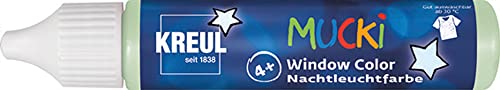 KREUL 24436 - Mucki Window Color, Nachtleuchtfarbe, 29 ml Pen, Fenstermalfarbe auf Wasserbasis, parabenfrei, glutenfrei, laktosefrei, vegan, leicht vermalbar, auswaschbar KREUL 24436 - Mucki Window Color, Nachtleuchtfarbe, 29 ml Pen, Fenstermalfarbe auf Wasserbasis, parabenfrei, glutenfrei, laktosefrei, vegan, leicht vermalbar, auswaschbar von Kreul
