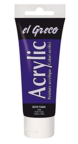 KREUL 28310 - El Greco Acrylic, 75 ml Tube in violett, hochpigmentierte, glänzende Acrylfarbe in Studienqualität, buttrig vermalbar, für pastose Malerei KREUL 28310 - El Greco Acrylic, 75 ml Tube in violett, hochpigmentierte, glänzende Acrylfarbe in Studienqualität, buttrig vermalbar, für pastose Malerei von Kreul