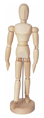 KREUL 4157 - Solo Goya Modellpuppe aus Holz, unisex, ca. 20 cm groß, mit verstellbaren Gliedmaßen auf stabilem Standfuß, ideal als Vorlage zum Zeichnen KREUL 4157 - Solo Goya Modellpuppe aus Holz, unisex, ca. 20 cm groß, mit verstellbaren Gliedmaßen auf stabilem Standfuß, ideal als Vorlage zum Zeichnen von Kreul