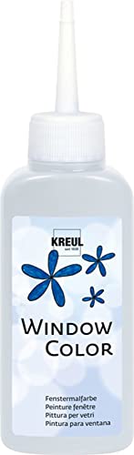 KREUL 42701 - Window Color kristallklar 80 ml, Fenstermalfarbe auf Wasserbasis, mit strukturierter Oberfläche, für Glas, Spiegel, Fliesen und andere glatte Flächen KREUL 42701 - Window Color kristallklar 80 ml, Fenstermalfarbe auf Wasserbasis, mit strukturierter Oberfläche, für Glas, Spiegel, Fliesen und andere glatte Flächen von Kreul