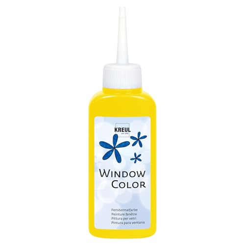 KREUL 42706 - Window Color sonnengelb 80 ml, Fenstermalfarbe auf Wasserbasis, mit strukturierter Oberfläche, für Glas, Spiegel, Fliesen und andere glatte Flächen KREUL 42706 - Window Color sonnengelb 80 ml, Fenstermalfarbe auf Wasserbasis, mit strukturierter Oberfläche, für Glas, Spiegel, Fliesen und andere glatte Flächen von Kreul