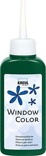 KREUL 42719 - Window Color moosgrün 80 ml, Fenstermalfarbe auf Wasserbasis, mit strukturierter Oberfläche, für Glas, Spiegel, Fliesen und andere glatte Flächen KREUL 42719 - Window Color moosgrün 80 ml, Fenstermalfarbe auf Wasserbasis, mit strukturierter Oberfläche, für Glas, Spiegel, Fliesen und andere glatte Flächen von Kreul