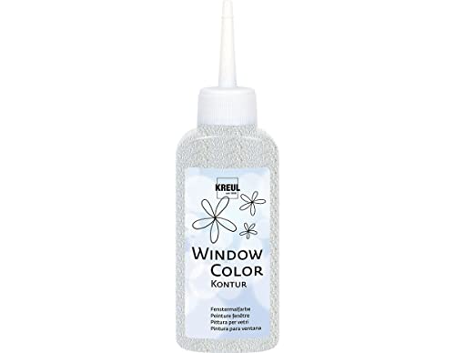 KREUL 42776 - Window Color Konturenfarbe, farblos 80 ml, zur besseren Abgrenzung von Motiven, für glatte Oberflächen wie Glas, Spiegel und Fliesen KREUL 42776 - Window Color Konturenfarbe, farblos 80 ml, zur besseren Abgrenzung von Motiven, für glatte Oberflächen wie Glas, Spiegel und Fliesen von Kreul